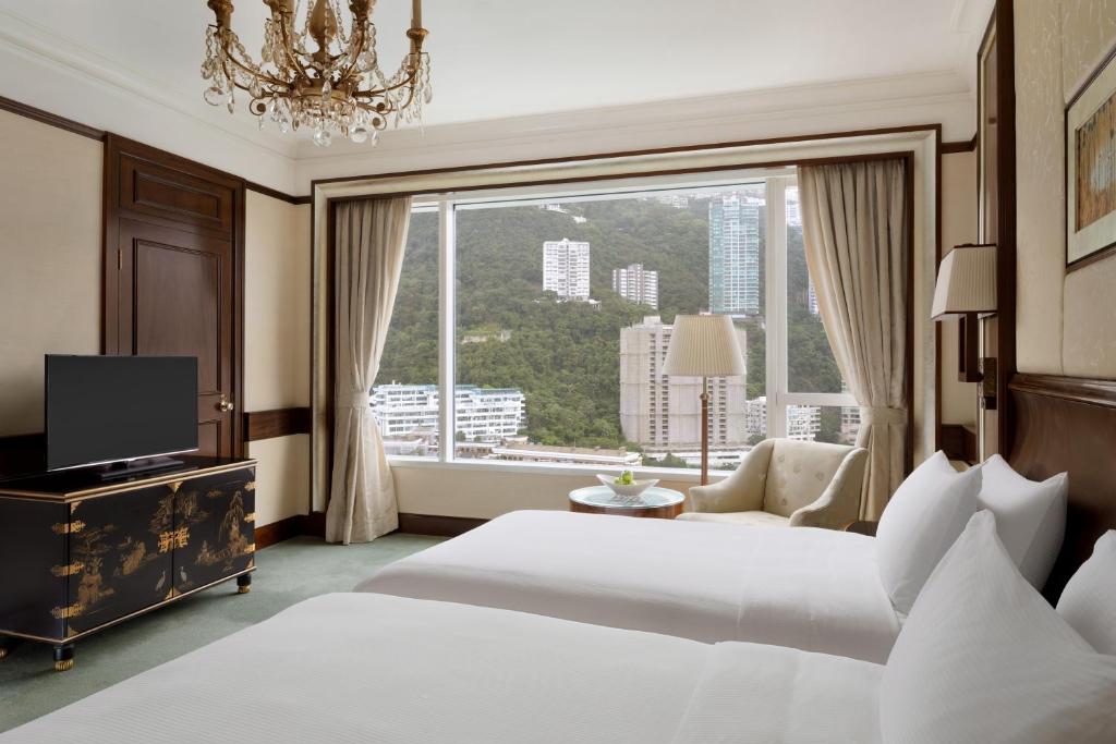 Двухместный (Двухместный номер Твин Делюкс с видом на гору), Island Shangri-La Hong Kong