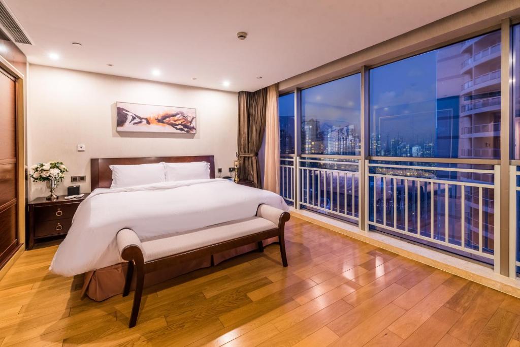 Апартаменты (Апартаменты Делюкс с 2 спальнями), Green Court Residence Jinqiao Diamond Shanghai
