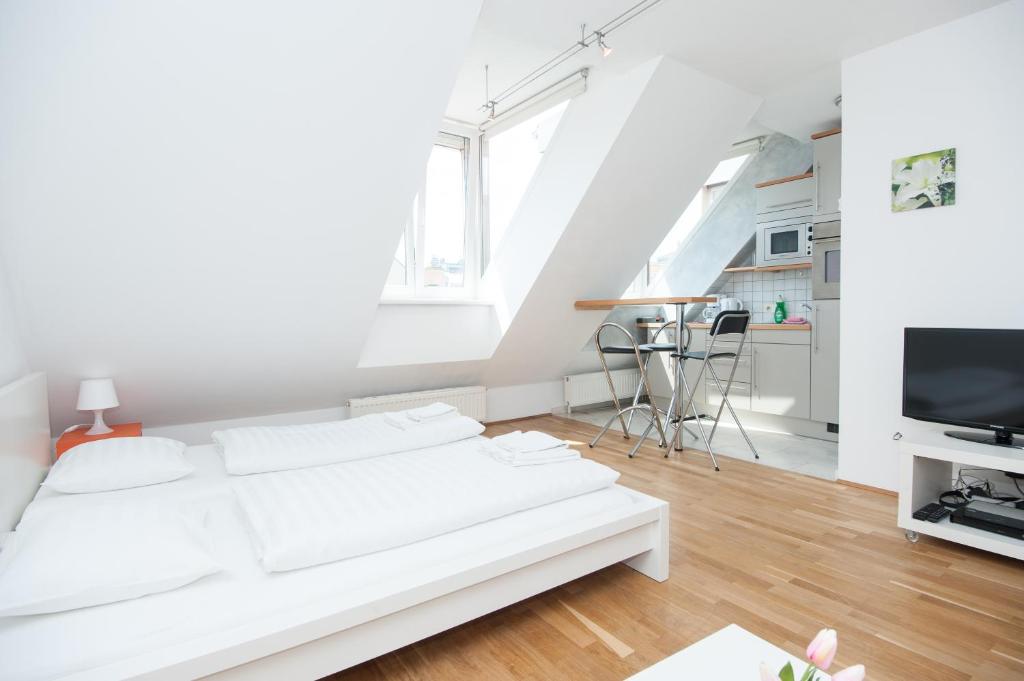 Студио (Просторные апартаменты с открытой планировкой: Mariannengasse, 30a - В мансарде), Vienna-apartment-one Mariannengasse