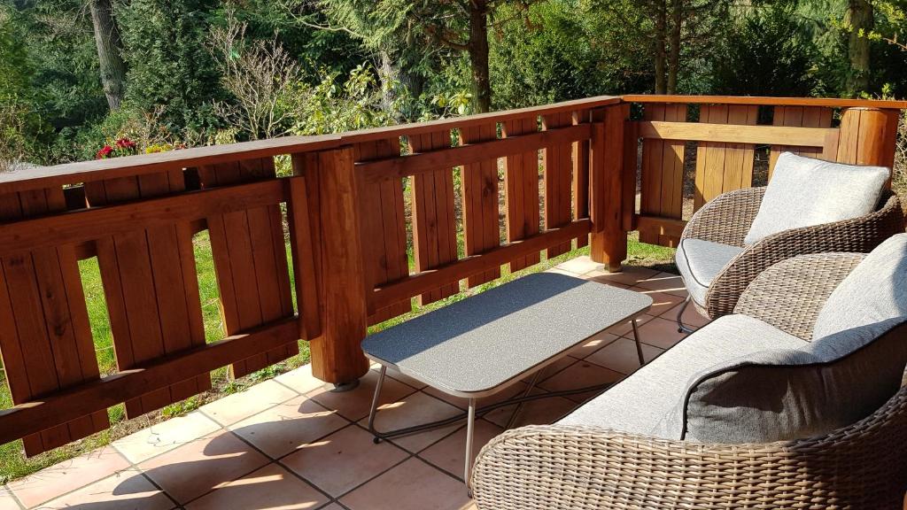 Двухместный (Double Room with Terrace Log House), Pension Forsthaus Georgshöhe