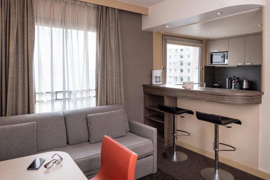 Апартаменты (Апартаменты с 1 спальней (для 4 взрослых)), Aparthotel Adagio La Défense Esplanade