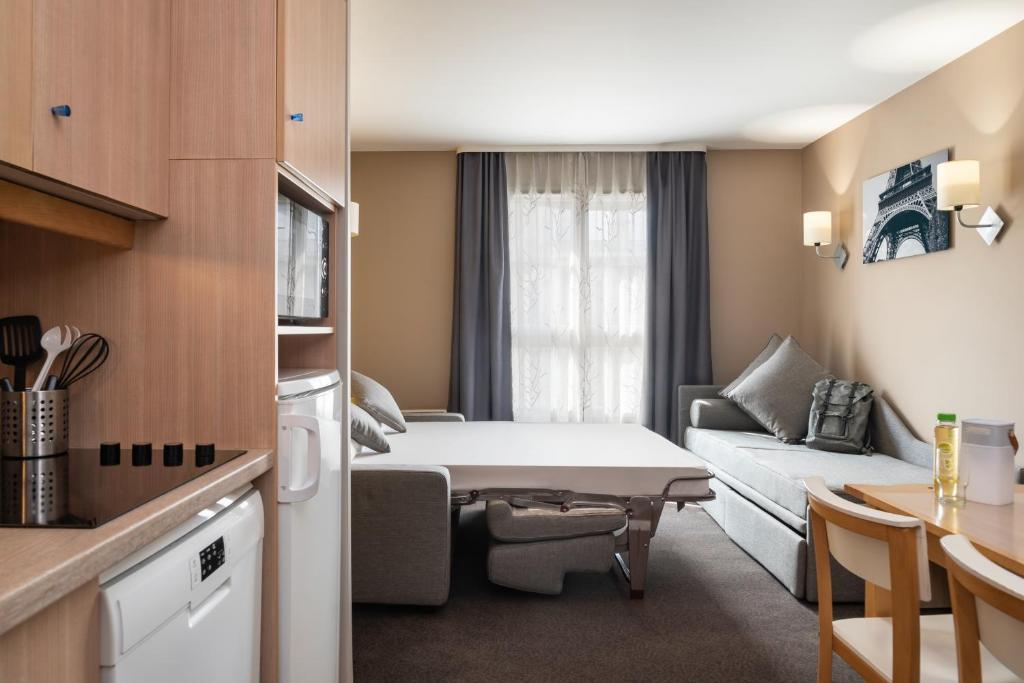 Апартаменты (Апартаменты с 1 спальней (для 5 взрослых)), Aparthotel Adagio Marne La Vallée - Val d'Europe