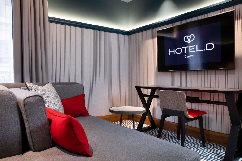 Двухместный (Двухместный номер Делюкс с 1 кроватью), Hotel D Geneva