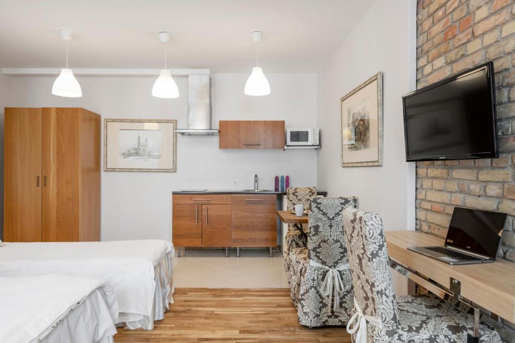 Апартаменты (Апартаменты-студио (для 3 взрослых)), Vilnius Apartments