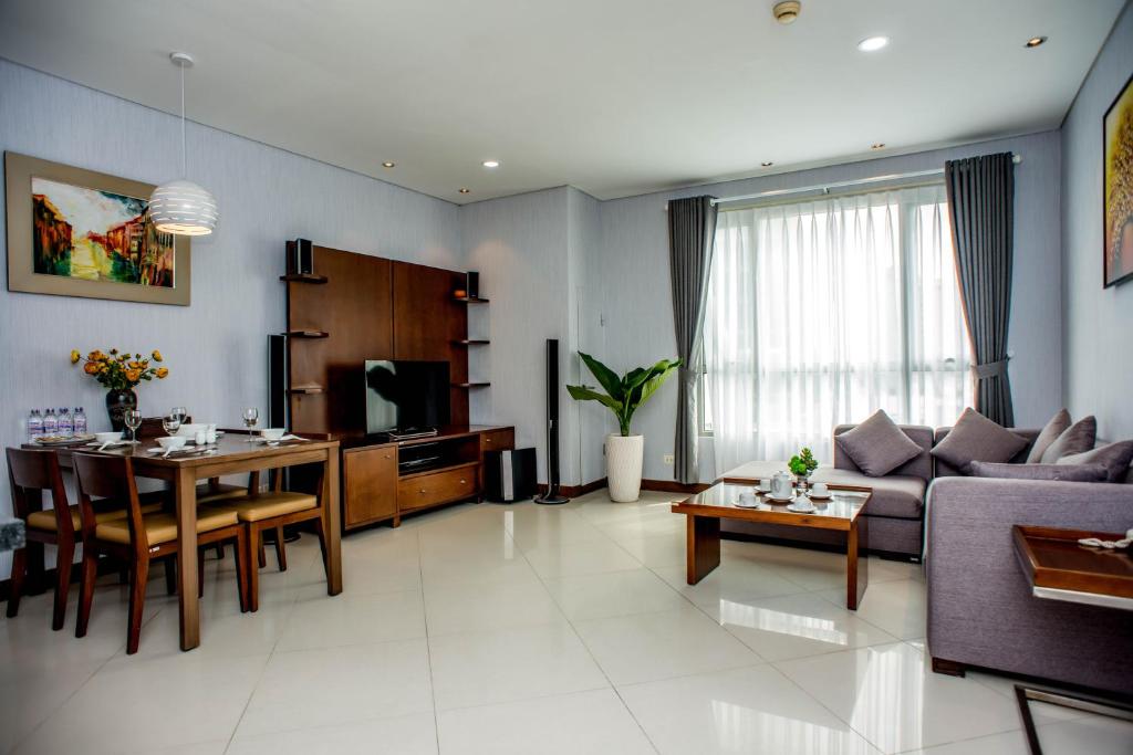 Апартаменты (Апартаменты с 2 спальнями), The Lancaster Saigon Service Apartment