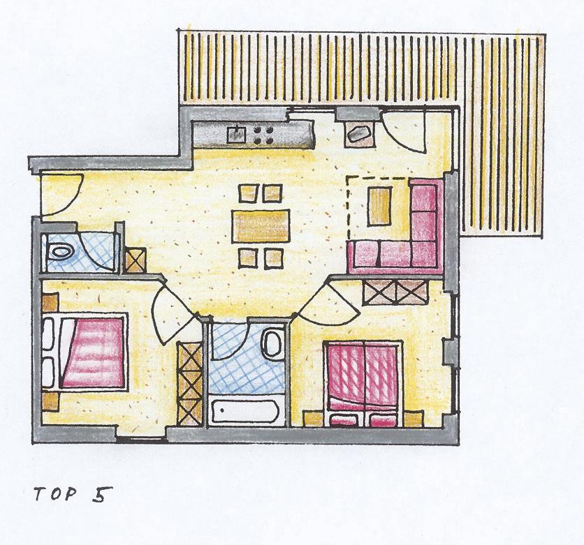 Апартаменты (Апартаменты (для 4–6 взрослых)), Appartements Fortuna