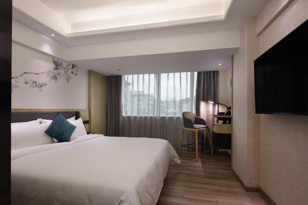 Двухместный (Номер Делюкс с кроватью размера «queen-size»), Paco Business Hotel Jiangtai Metro Station Branch