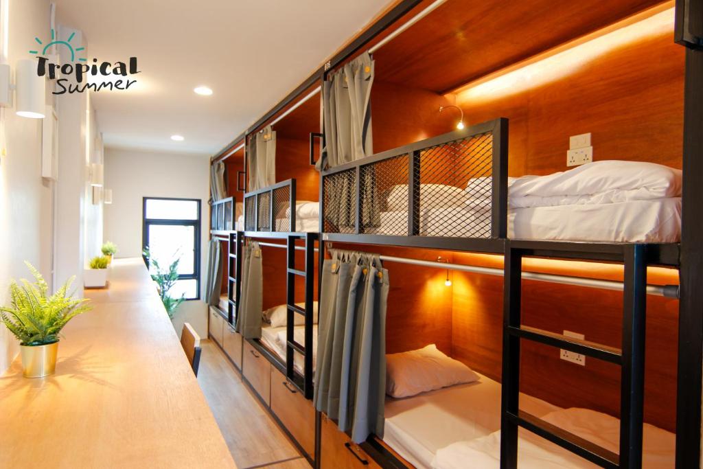 Четырехместный (Четырехместный номер с общей ванной комнатой), Tropical Summer Hostel