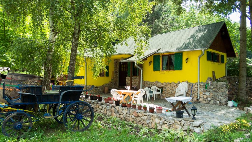 Yellow House by the river