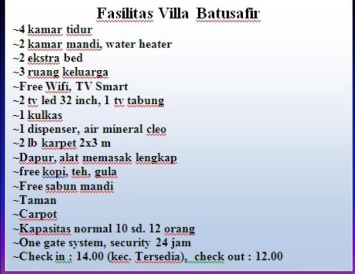 Villa Batu Safir photo 1