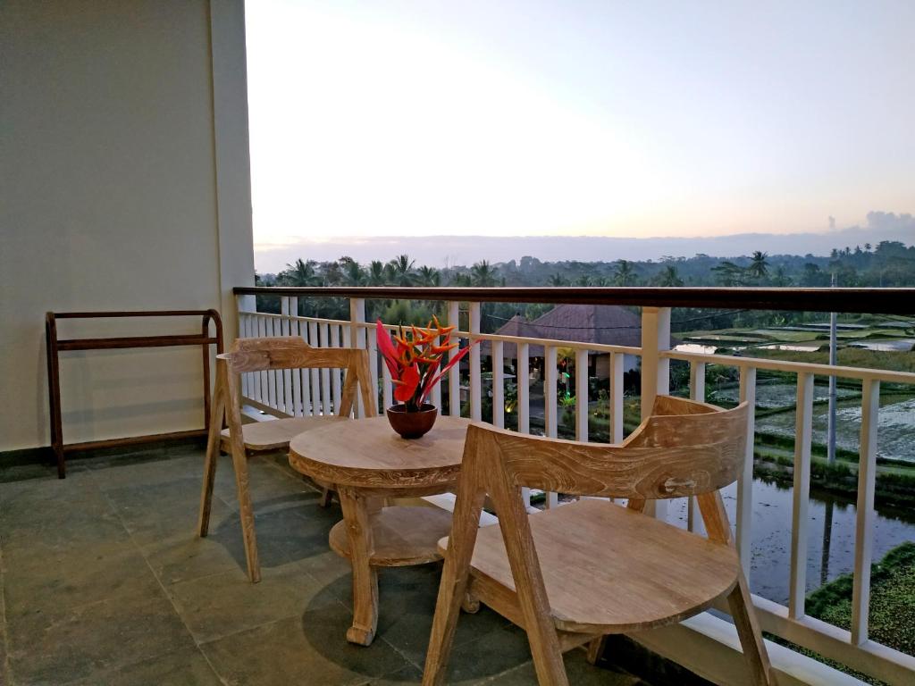 Двухместный (Deluxe Room Balcony with Rice Field View), Paon Desa Ubud