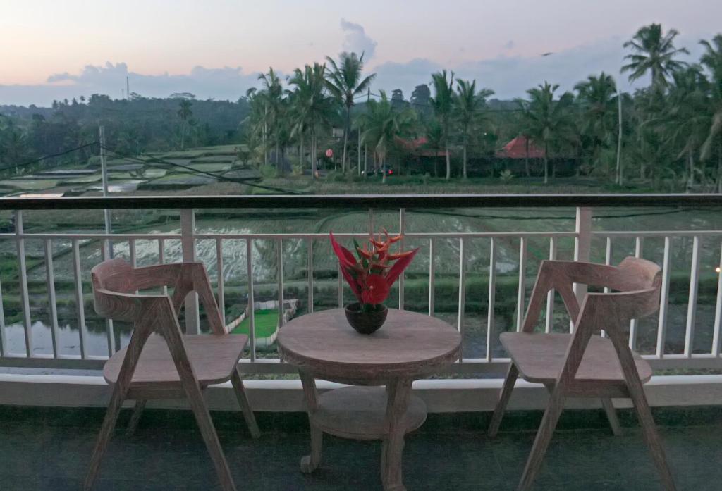 Двухместный (Deluxe Room Balcony with Rice Field View), Paon Desa Ubud