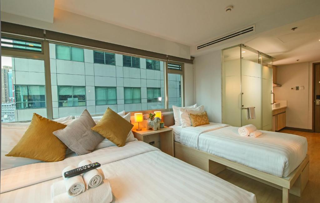 Двухместный (Двухместный номер Делюкс с 1 кроватью), The Mini Suites - Eton Tower Makati