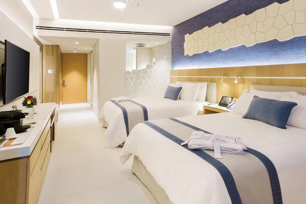 Двухместный (Номер Делюкс Golf с 2 кроватями размера «queen-size», вид на океан), Sunscape Star Cancun