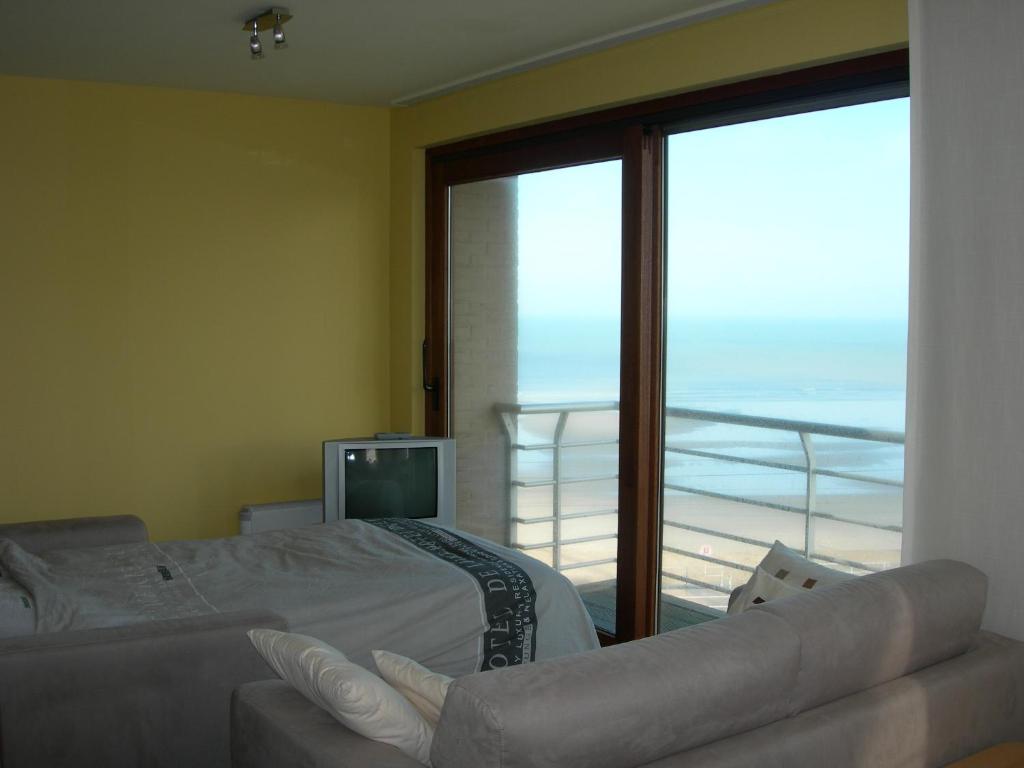 Studio apartment 'De Strandwandeling' with frontal sea view near Ostend photo 4