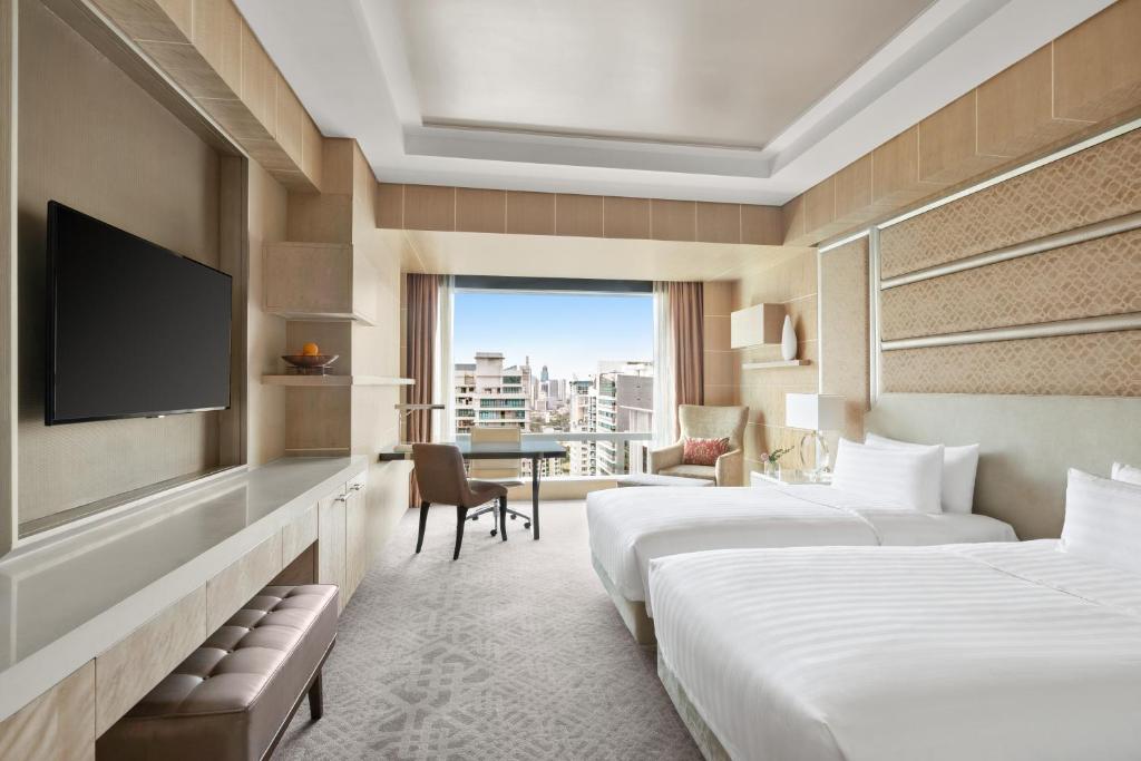 Двухместный (Двухместный номер Делюкс с 2 отдельными кроватями), Shangri-La at the Fort, Manila