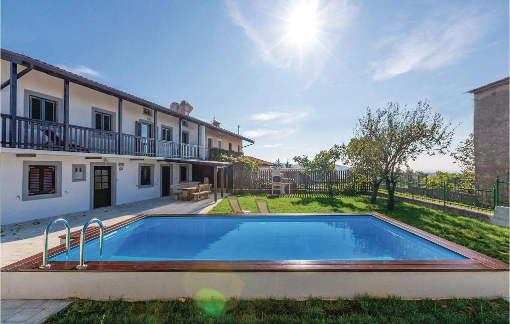 Awesome Home In Sela Na Krasu With Sauna, Wifi And Outdoor Swimming Pool