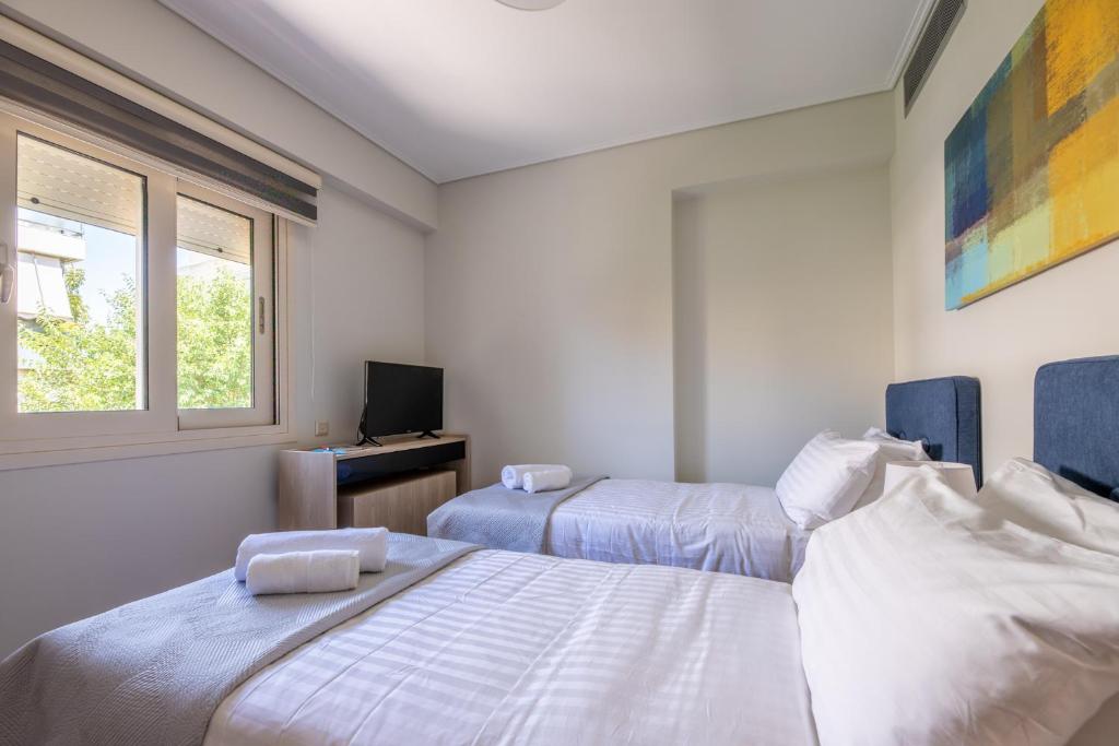 Апартаменты (Elegant Two-Bedroom Apartment), Olygreen Athens Residences