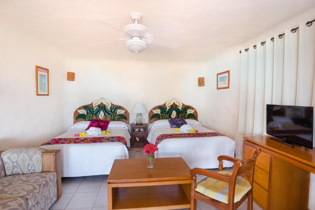 Двухместный (Номер с 2 кроватями размера «queen-size»), Hotel La Joya Isla Mujeres