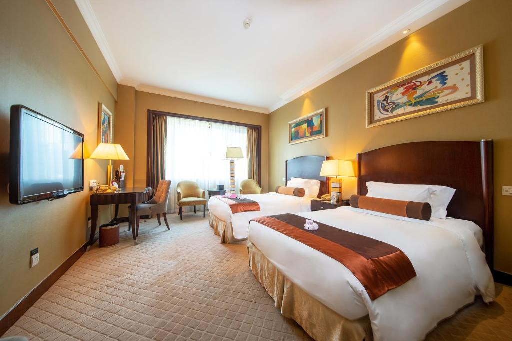Двухместный (Двухместный номер Делюкс с 2 отдельными кроватями), Grand International Hotel