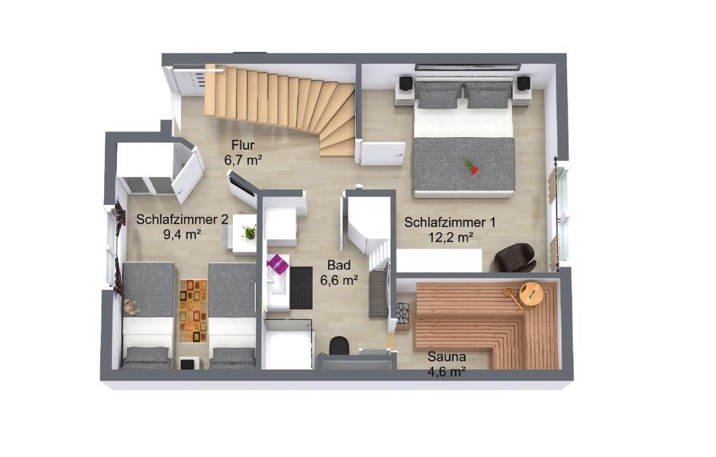 Ferienwohnung Küstenwaldblick mit privat Sauna, 87qm & 2 Schlafzimmern photo 2