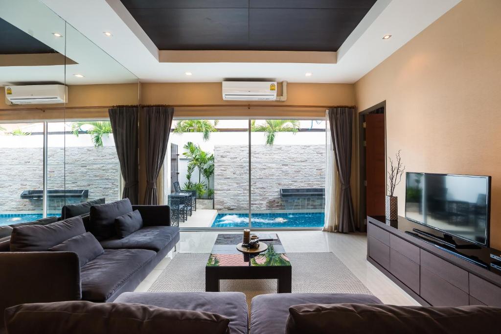 Вилла (Вилла Делюкс с 3 спальнями и бассейном), The Ville Jomtien Pool Villa