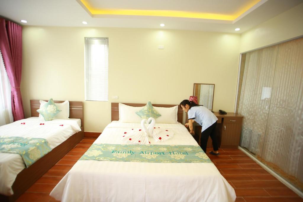 Двухместный (Двухместный номер с 2 отдельными кроватями и окном), Family Hotel Soc Son