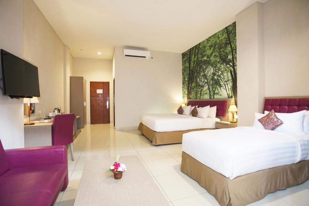 Двухместный (Трехместный номер-студио - Ваучер на еду и напитки), Kuta Central Park Hotel