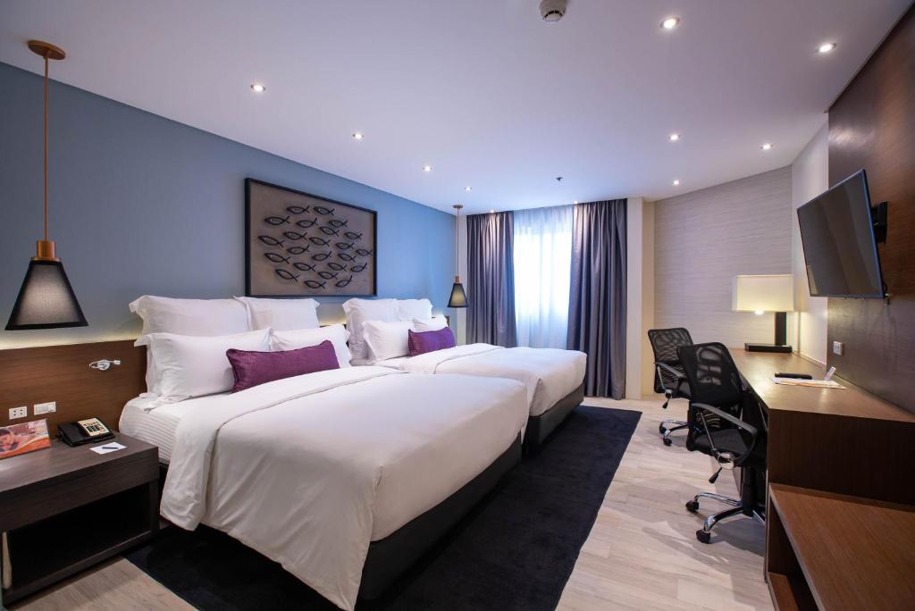 Двухместный (Двухместный номер Делюкс с 2 отдельными кроватями), Coro Hotel
