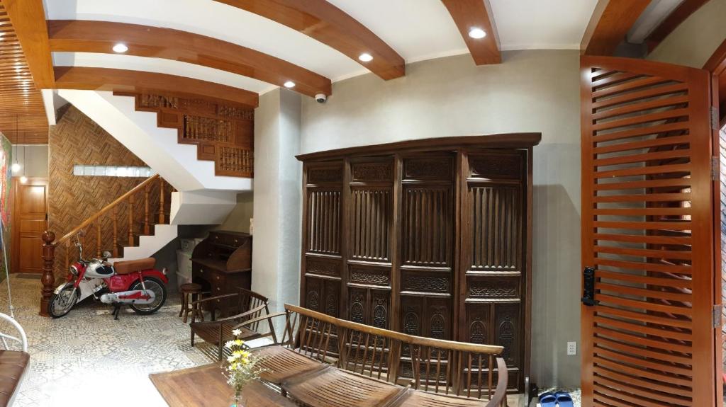 Vintage 1980s Saigon Private House with Rooftop Dining Room in Prime City Central District