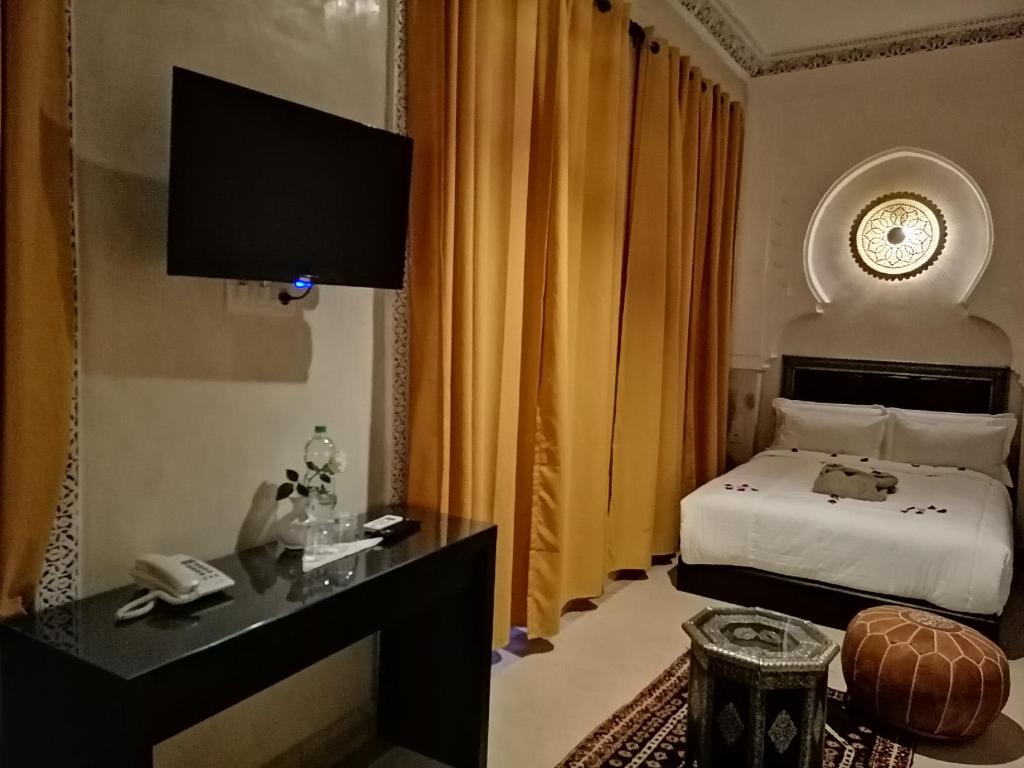 Двухместный (Двухместный номер Делюкс с 1 кроватью или 2 отдельными кроватями), Riad Medina Art Suite & heated Pool