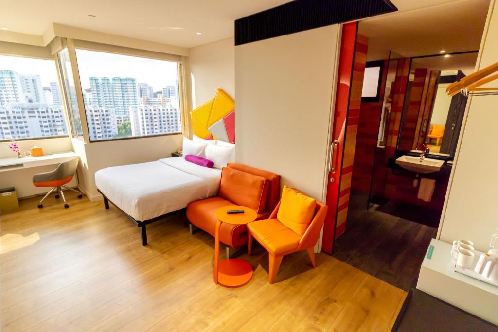 Трехместный (Двухместный номер с 1 кроватью и диваном-кроватью), Ibis Styles Singapore On Macpherson