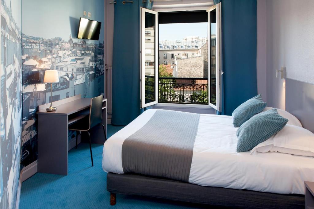 Двухместный (Улучшенный двухместный номер с 1 кроватью), Hôtel Odessa Montparnasse