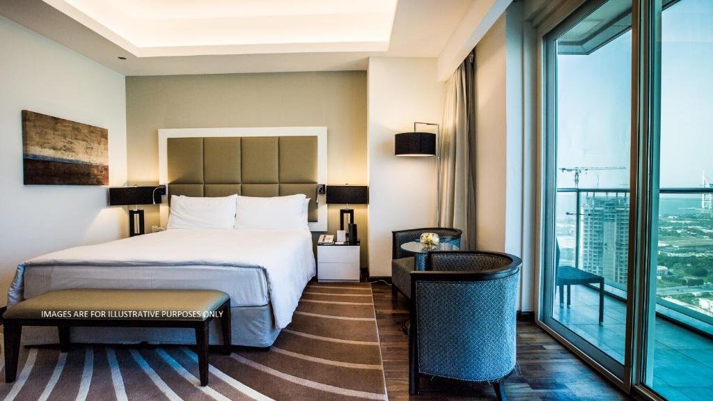 Двухместный (Номер «Премьер» с частичным видом на море), Отель Fraser Suites Hotel and Apartments