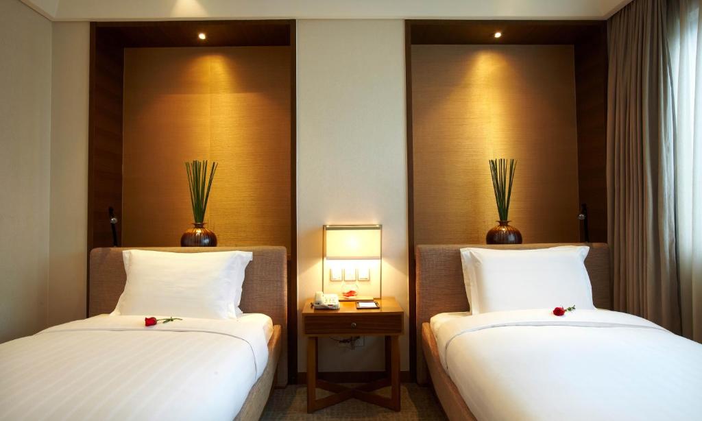 Двухместный (Двухместный номер Делюкс с 2 отдельными кроватями), Harriway Hotel
