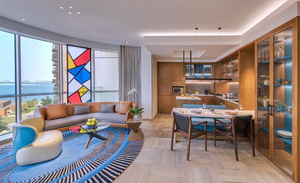 Апартаменты (Апартаменты с 2 спальнями), Апарт-отель Andaz by Hyatt – Palm Jumeirah Residences