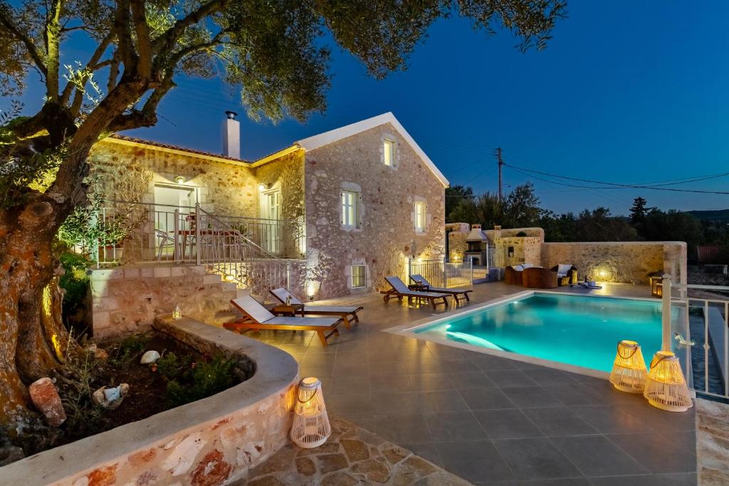 Fiscardo Luxury Stone Villa Alex ,with sunset view! photo 3