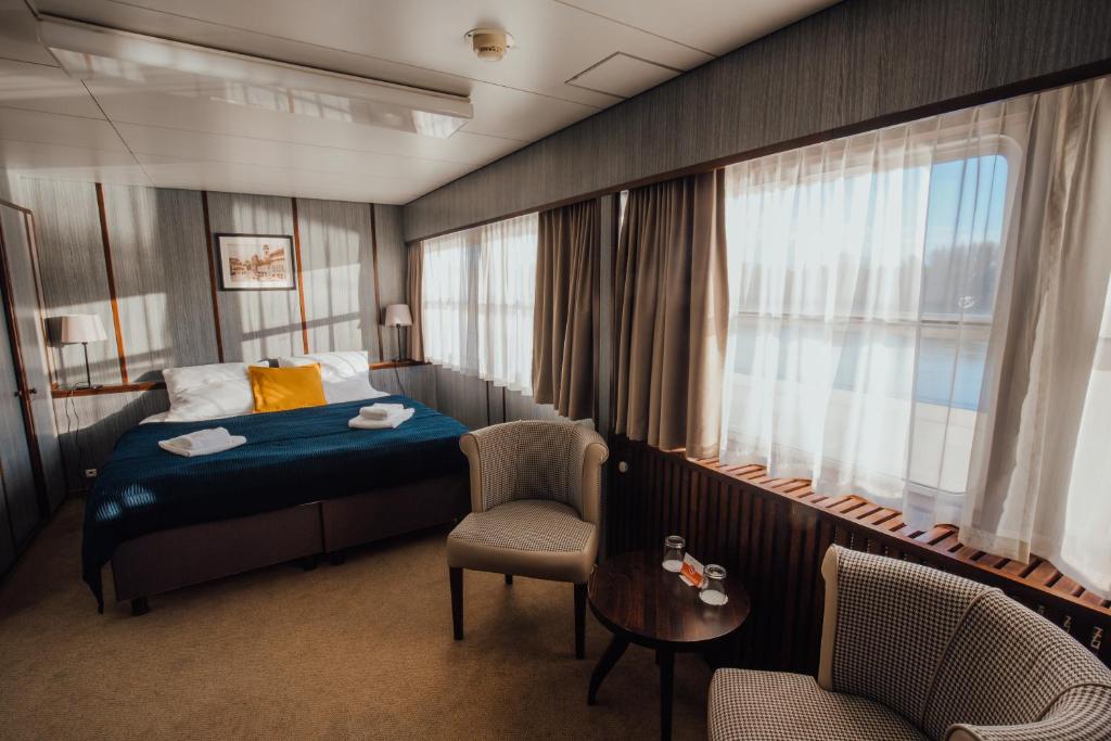 Двухместный (Двухместный номер с видом на Дунай), Botel Pressburg