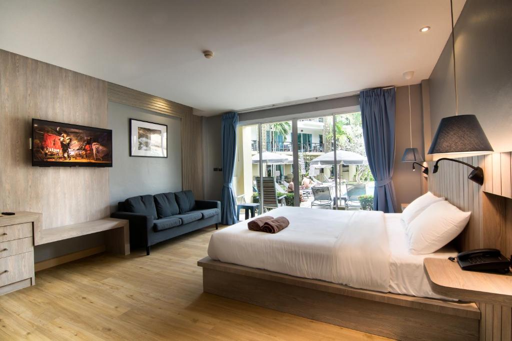 Двухместный (Номер Делюкс с кроватью размера «queen-size»), Baan Karon Resort