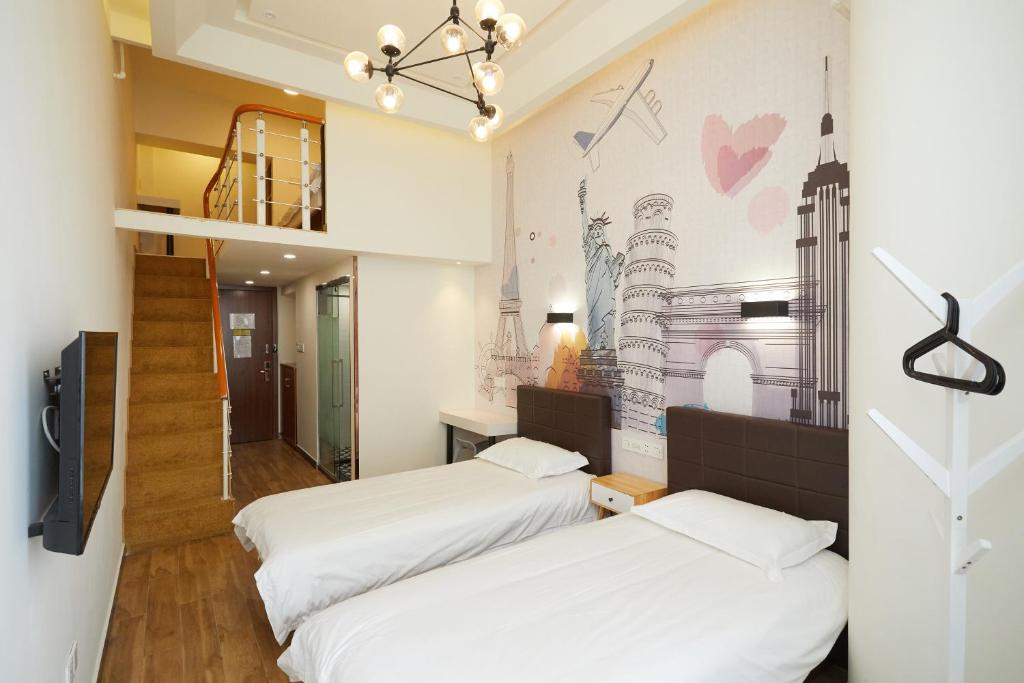 Семейный (Семейный номер с ванной комнатой), Shanghai Meego Qingwen Hotel