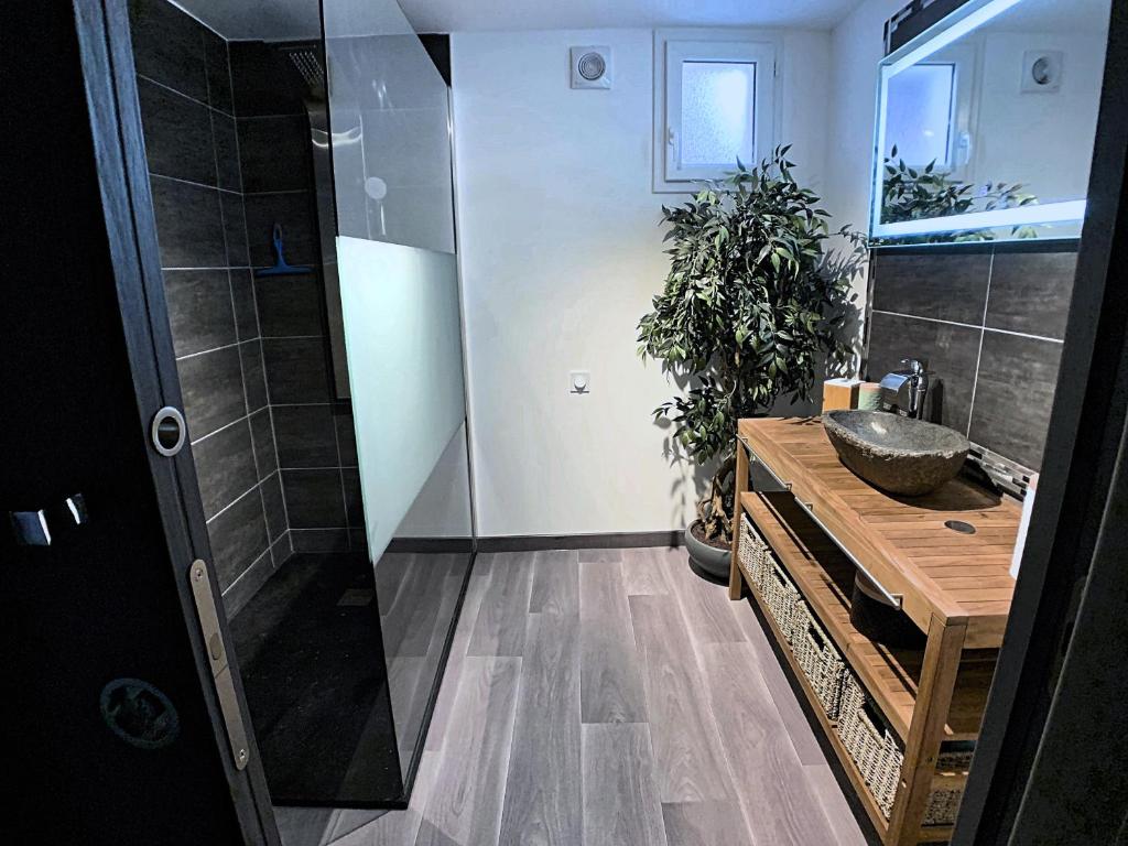 Eco-Appart'hôtel Rouen -- BDE (Eco-Appart'hotel Rouen -- BDE) - 화장실