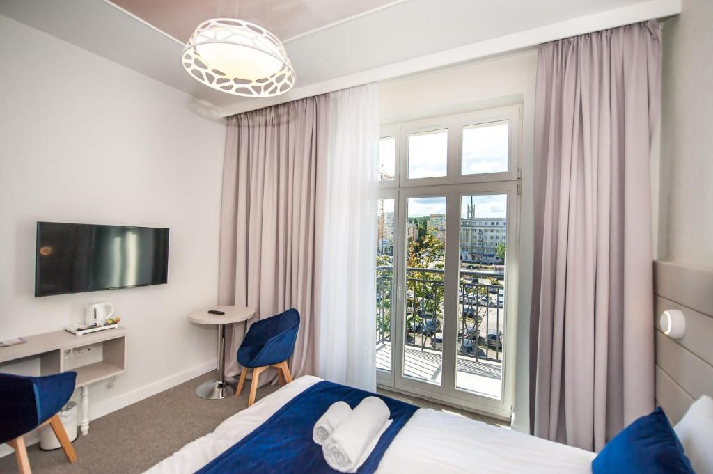 Двухместный (Двухместный номер Делюкс с 1 кроватью и балконом), Hotel Gdynia Boutique
