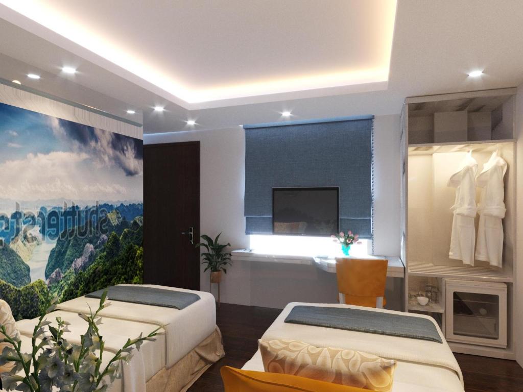Трехместный (Трехместный номер с окном), Hanoi Prime Center Hotel