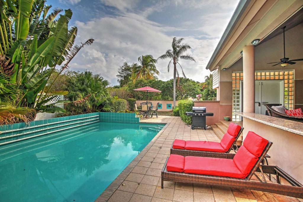 Large Pompano Home with Pool Walk to Private Beach! photo 1