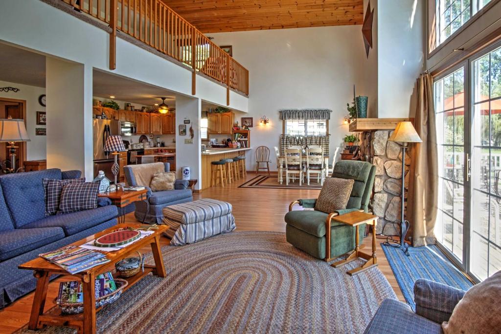 Waterfront Vandalia House with Dock on Donnell Lake! photo 3