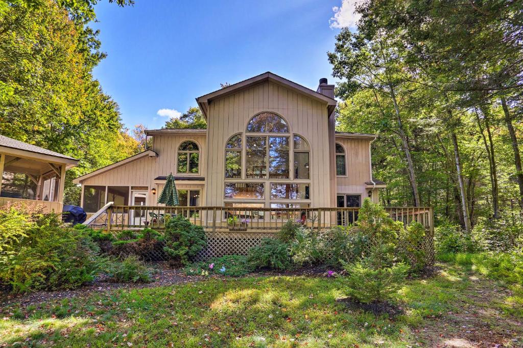Pocono Lake Paradise with Private Beach and Dock!