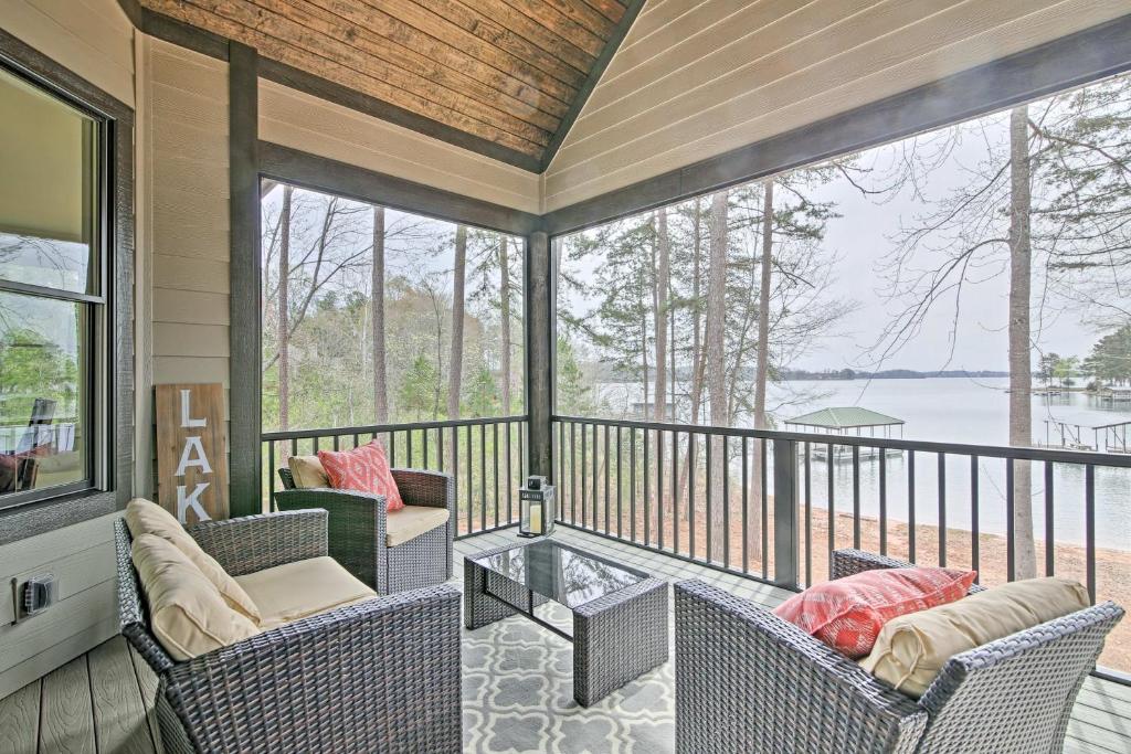 Lake Keowee Home with Balcony and Boat Dock!