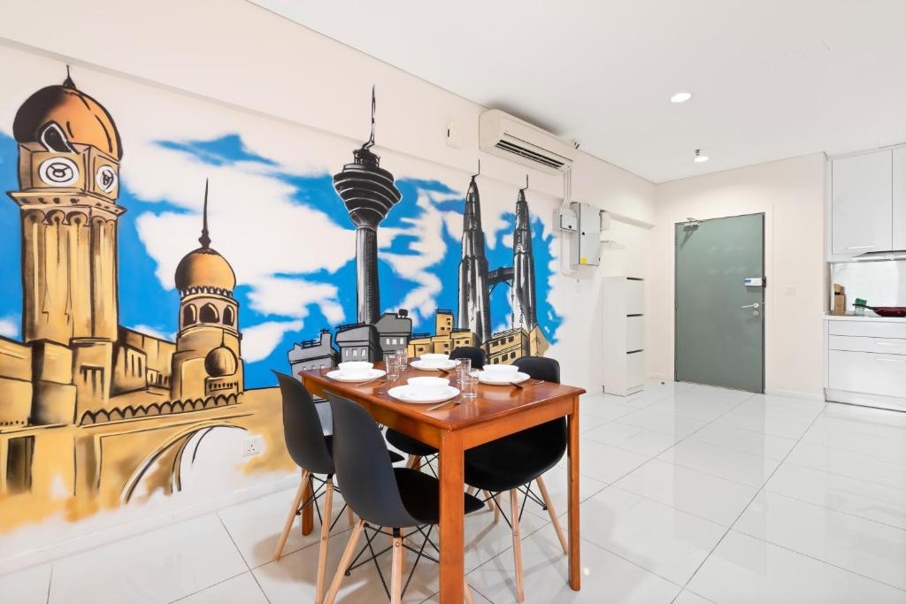 Номер (Односпальная кровать в общем номере с 10 кроватями), Amethyst Dorm KLCC