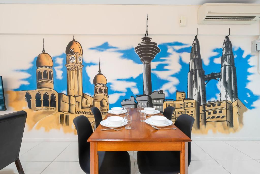 Номер (Односпальная кровать в общем номере с 10 кроватями), Amethyst Dorm KLCC
