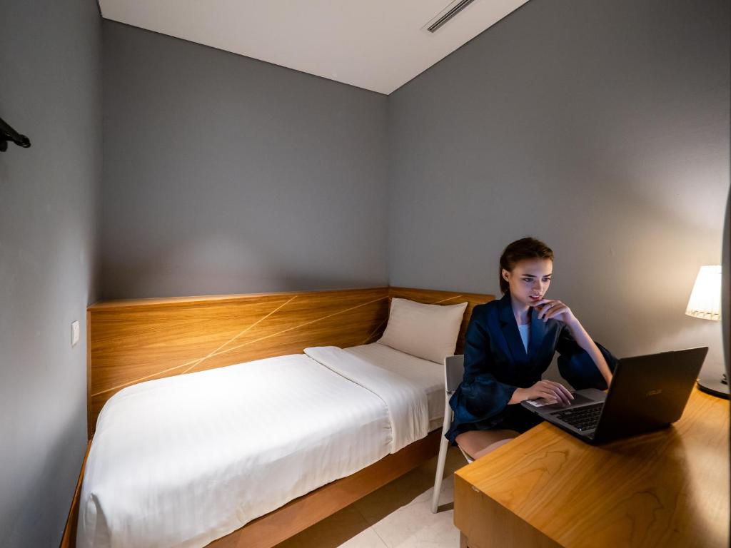 Одноместный (Отдельный одноместный номер (общая ванная комната)), The Bed KLCC